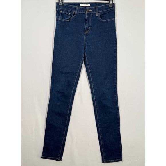 Levis Jeans Women 28 Blue 721 Vintage High Rise Skinny Medium Wash Stretch Denim - Picture 1 of 6